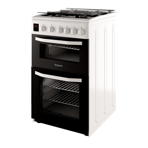 Hotpoint Hotpoint 50cm Double Cavity Gas Cooker with Lid 1
