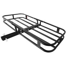 MaxxHaul 70107 53" x 19-1/2" Hitch Cargo Carrier - Steel Cargo Carrier With High Side Rails For RVs, Trucks, SUVs, Vans, Cars with 2" Hitch Receiver