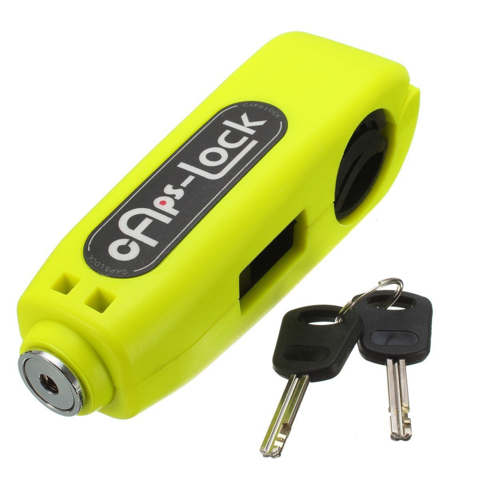 Cisixin Motorcycle Scooter Bike Handlebar Throttle Grip Anti-Theft Safety Lock With 2 Keys ( Green) Light/Green 53986641