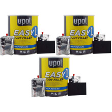 U-Pol 3 x Easy One Car Body Filler 3.5L 3.5 Litre UPol Easysand Polyester Bodyfiller Steel & GRP Surfaces Pack of 3 Cans