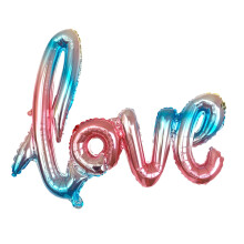Valentine's Day Foil Balloons Love Letter Rainbow Set