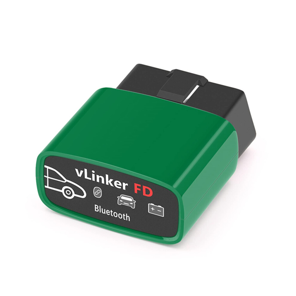 Vlinker Fd Obd2 Bluetooth Car Code Reader, Obd2 Diagnostic Scanner For Android & Windows - Made For Forscan Green 48864817