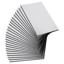 AKOLAFE 25 Pcs Sound Deadening Self Adhesive 37.5x25cm Car Van Sound Deadening Mat 7mm Thick Auto Butyl Van Heat Insulation Waterproof Moistureproof