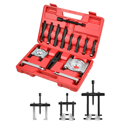 DAYUAN 14pcs Bearing Separator Puller Set, Heavy Duty 5 Ton Capacity 2 inch and 3 inch Bearings Splitters Puller Kit
