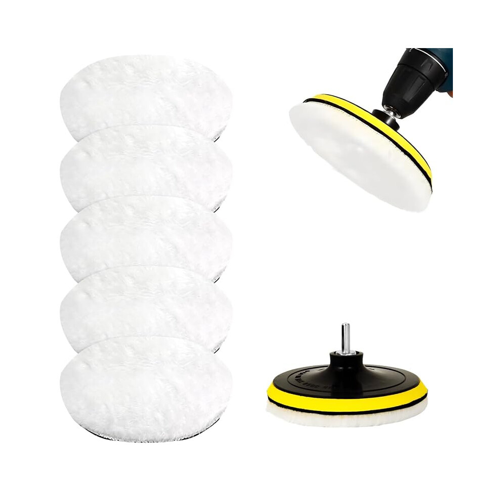 Buffing Polishing Pads Wool Wheel Mop Kit For Car Polisher Drill Adatper 56743531