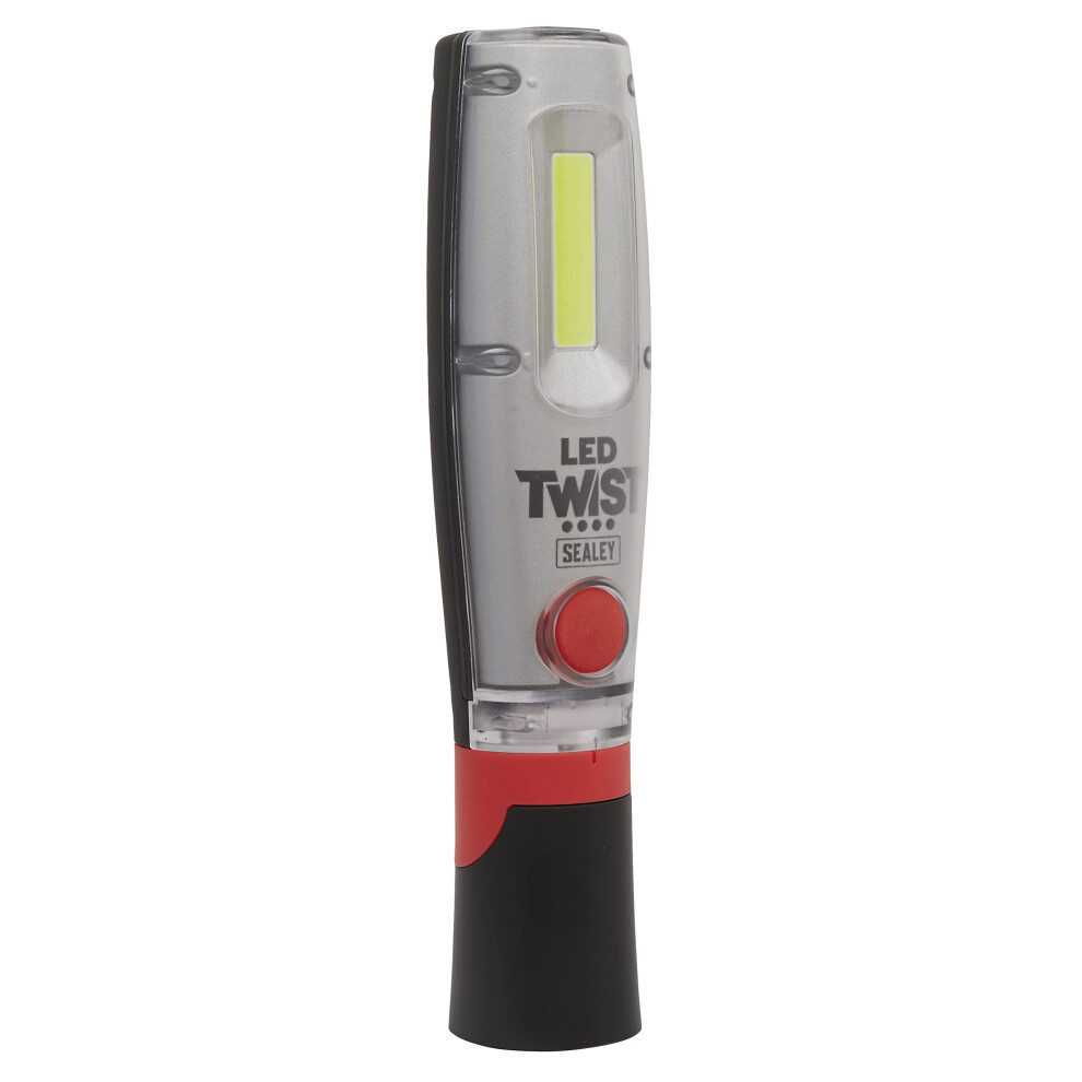 Sealey Led Twist Rechargeable Inspection 8W Cob & 1W Smd - Led1001 Light