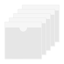 Yelvornic 5 PCS Parking Permit Holder, Clear Self Adhesive Car Windscreen Permit Holders for Car, Van, Windscreen, 4.13 X 4.13in