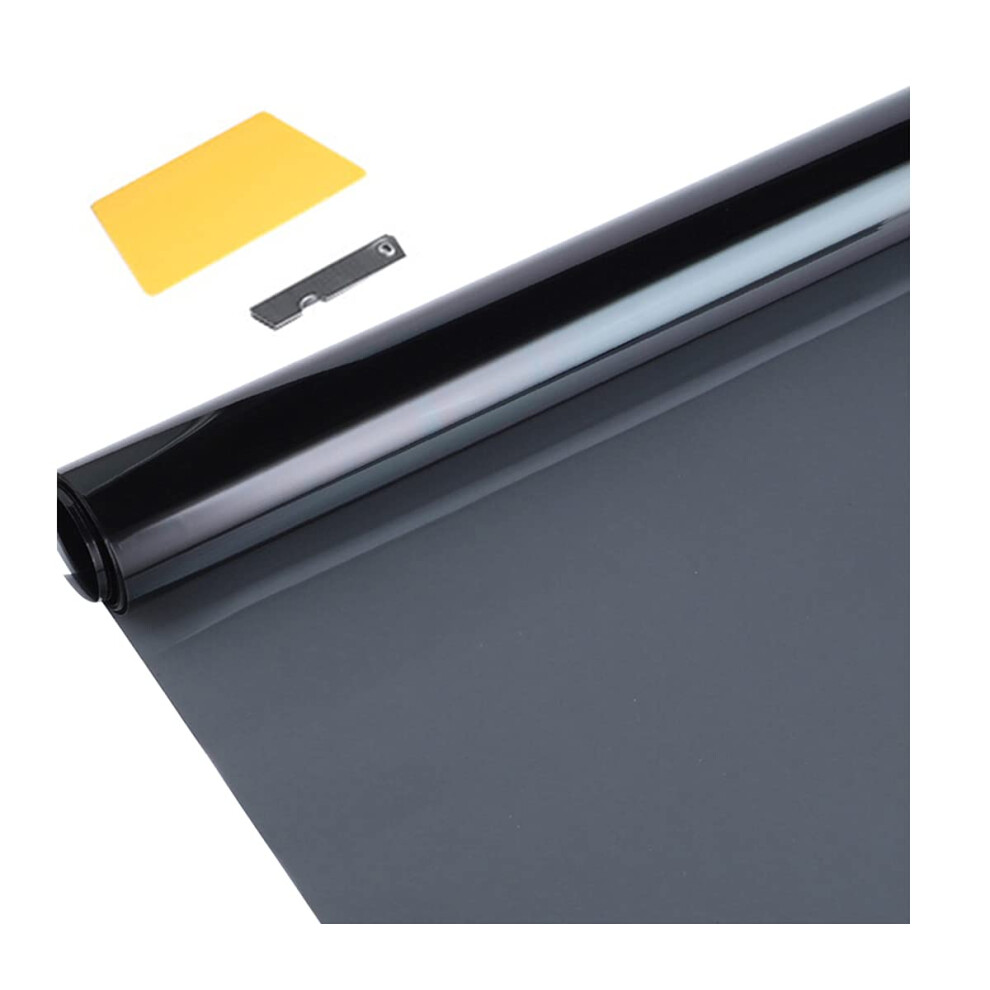 Window Tint Film With Craft Knife And Silicone Scraper,Tinting Film Roll For Car,Van And Vehicles (50Cm X 3M) Heat-Insulation Sun Protection Film Gla 43477159