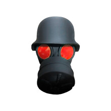 Tow Ball Cover, Tow Bar Cover Cap for Trailer Coupling, Gas Mask Car Decoration Accessories for Drawbar, Black