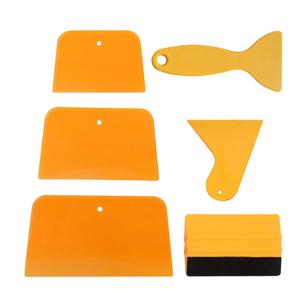 6Pcs Flexible Body Filler Spreaders Car Maintenance Tools Kit Plastic Scrapers For Filler, Putties And Caulking Agents 69975370