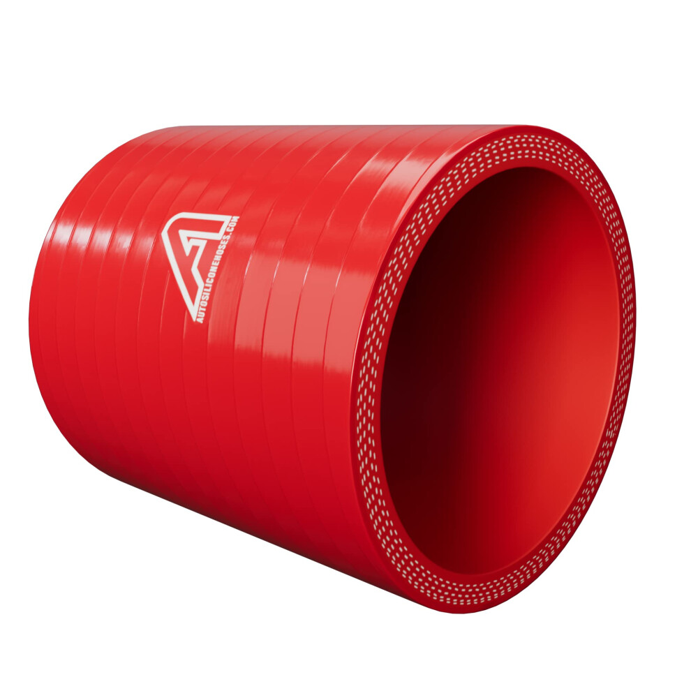 Ap Automotive 90Mm Silicone Hose Joiner Coupler 100Mm Length Red 87851816
