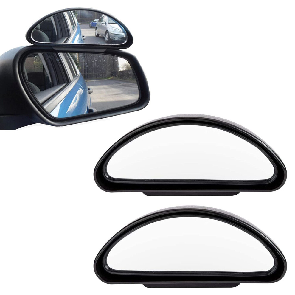 Taylor & 2 Pack Blind Spot Mirrors, Large Adjustable Wide Angle Side Rear View Mirror Additional Security Safety Auxiliary Mirror For Universal Brown 86378833