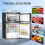 GEARFLOW 80L 12/24v Compressor Fridge Dual Refrigerator Freezer 4