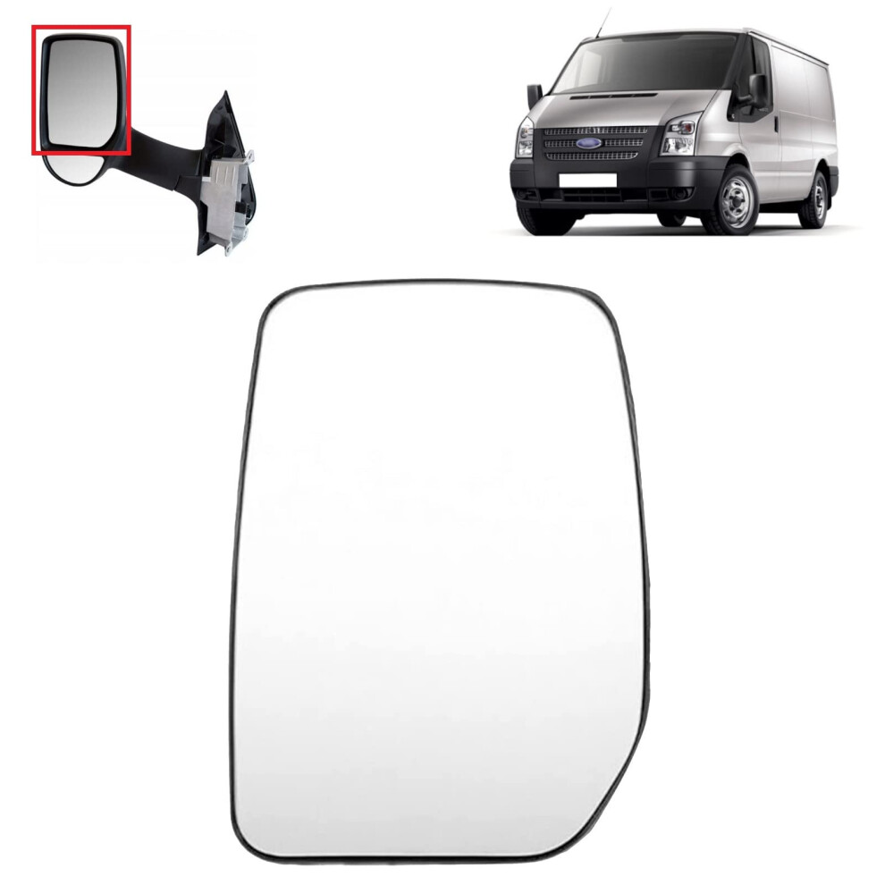 Biaren Wing Mirror Upper Glass Left Passenger Side Non-Heated For Ford Transit Mk6 Mk7 Yc1517k741ba 4059969, Wing Mirror Glass + Back Plate 15198167