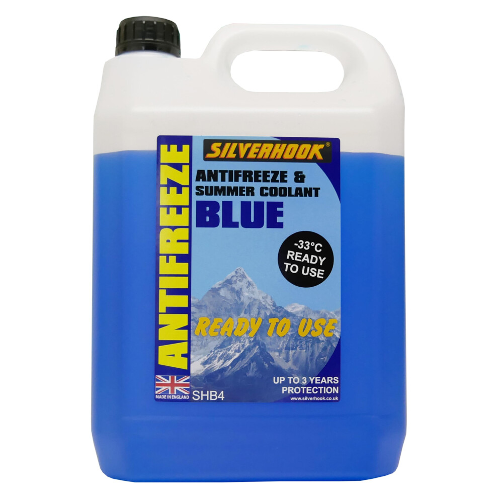 Silverhook Ready Mixed Antifreeze 4.54 Litre Coolant Blue 75743901