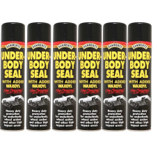6 x Black Underbody Seal Aerosol with Waxoyl 600 ml Hammerite Protection by Hammerite