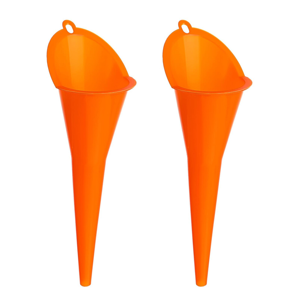 2 Pcs Long Neck Oil Funnel, Multi-Purpose Plastic Spill Saver Funnel For Automotive Engine Lubricants Transmission Fluid Diesel Kerosene Water Fillin 47059115