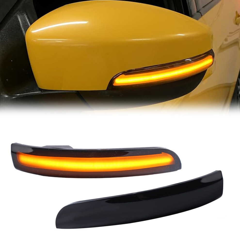 Sequential Led Door Wing Mirror Indicator Turn Signal Side Mirror Blinker Compatible With Ford Kuga Escape 2013-2019/Ecosport 2013-2018, Driver Light 78958555