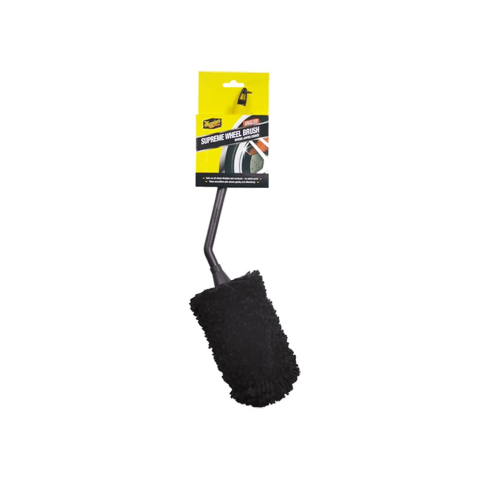 Meguiar's X190700eu Supreme Microfibre Angled Wheel Cleaning Brush, Light 5009791793899