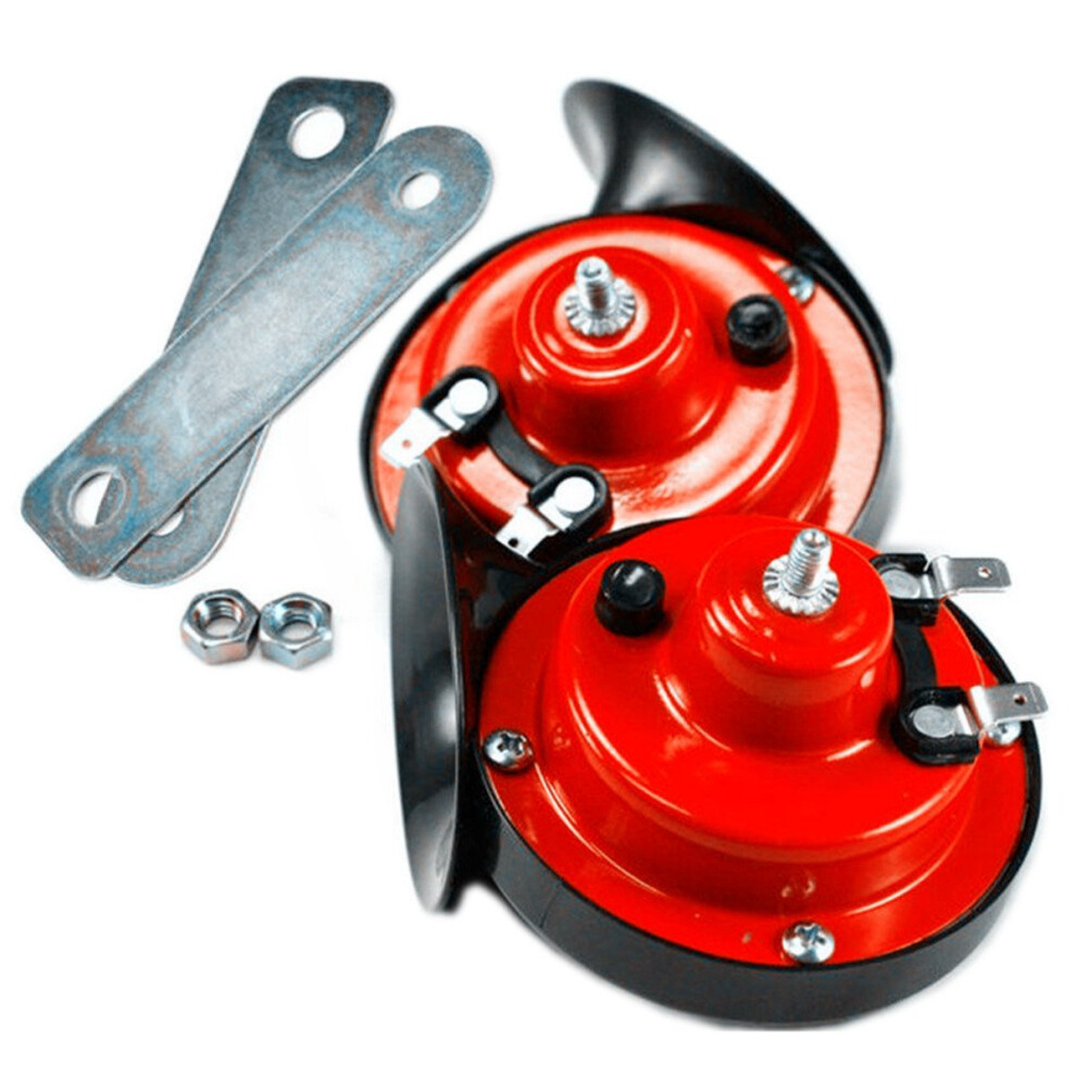 12V 110Db Loud Snail Air Horn Dual Tone Universal For Cars,Trucks,4X4's & Vans 53139337
