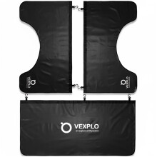 VEXPLO Automotive Magnetic Wing Covers for Mechanics, 3 Pcs Dual-Layer Wing Protector with Hooks & Strong Sew in Magnets for SUV Sedan Truck Vehicles