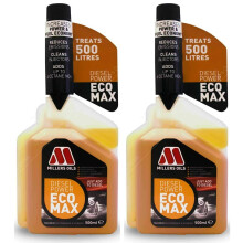 Millers Oils 2 X Diesel Power Ecomax 500ml, Fuel Additive Treatment