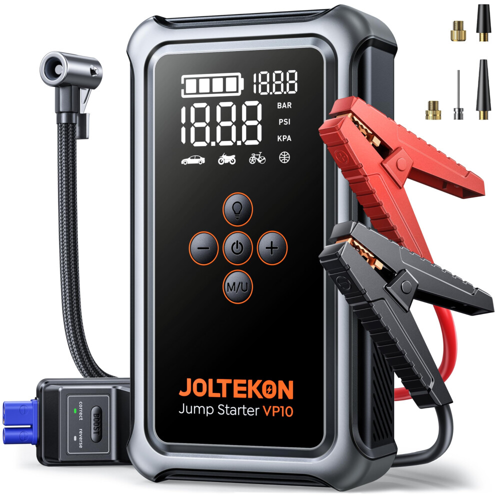 5000A 150Psi Jump Starter Power Pack With Air Compressor, 12V Car Battery Booster Jump Starter Power Bank(All Gas/10L Diesel), Car Starter With Led F 15177957