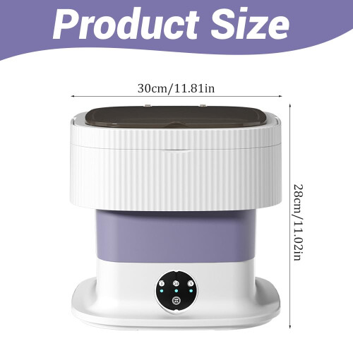 XEERUN Portable Mini Washer and Dryer, 10L Foldable 1