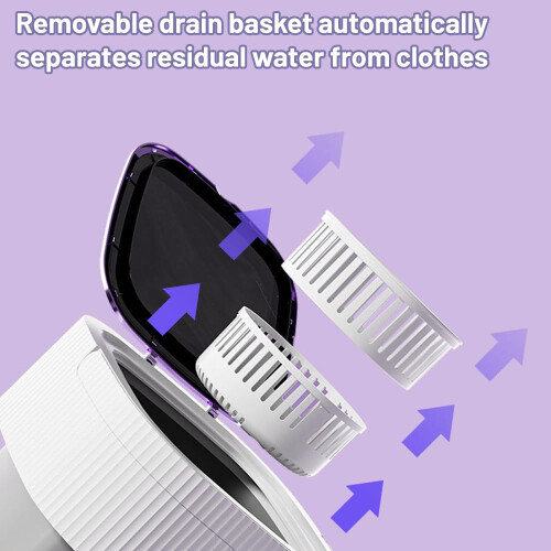XEERUN Portable Mini Washer and Dryer, 10L Foldable 2