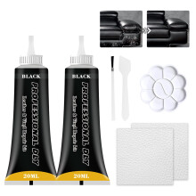 Black Leather Repair Kit for Furniture, Leather Car Seat Repair Kit, Easily Restore Car Interior, Sofa, Jacket, Restore Any Material with Super Easy
