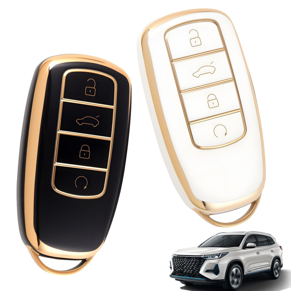2 Pack Key Fob Holder For Jaecoo 7 Car Accessories Tpu Car Key Cover For Chery Arrizo 8 Plus Tiggo 7 8 Pro Omoda 5 360 Degree All Round Package Key F 37226145
