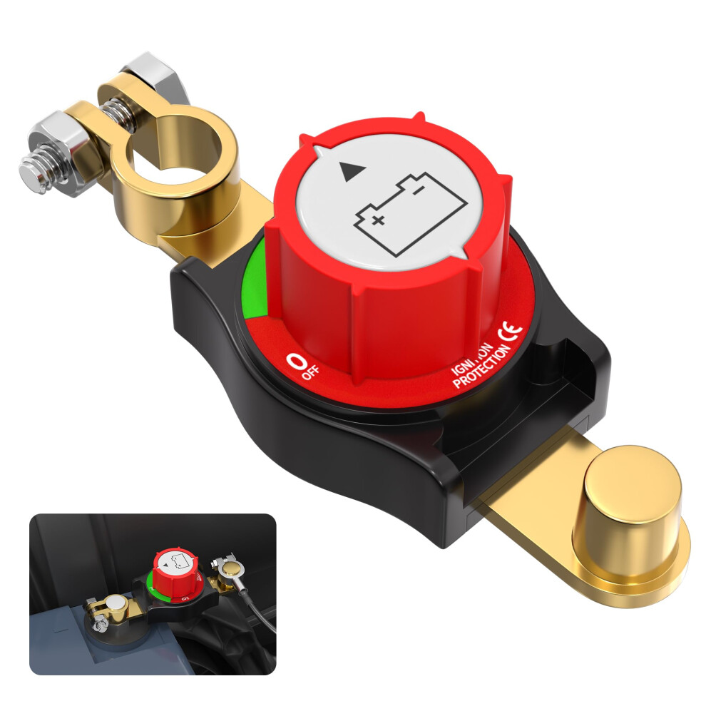 Joinfworld Battery Disconnect Switch 12V-48V Kill Switch On/Off Battery Switch For Cars, Boats, Vehicles And Rvs 82930394