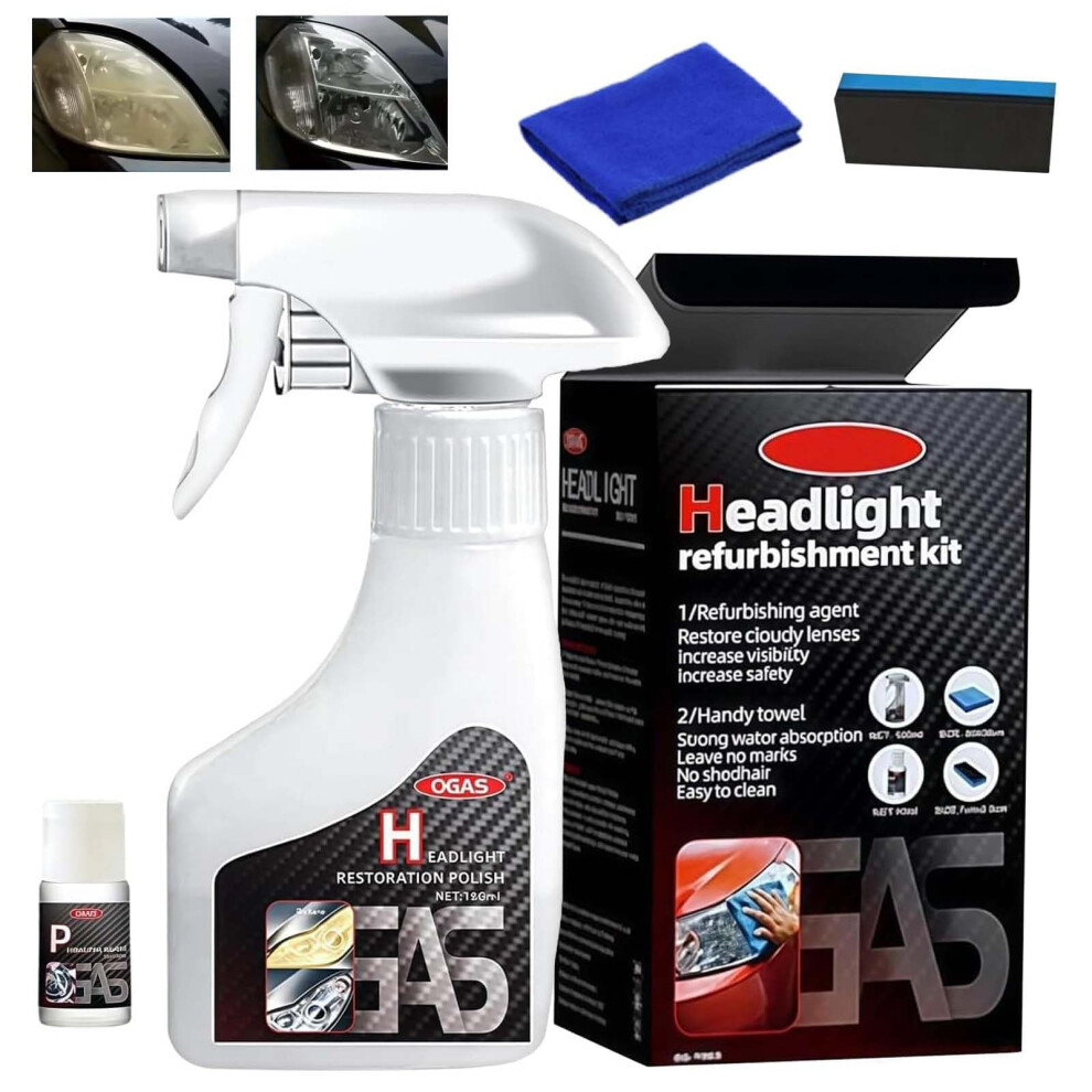 Headlight Restoration Kit, Car Headlamp Restoration Kit, Car Headlight Cleaner Polishing For All Vehicles That Restores Clarity, Removes Yellowing Ox 71887241