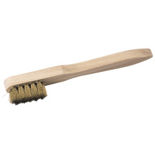 Draper Spark Plug Cleaning Brush | 150mm Rust Removal Tool| Wooden Handle | Paint Removal | Cleaning Hand Tools | 13157
