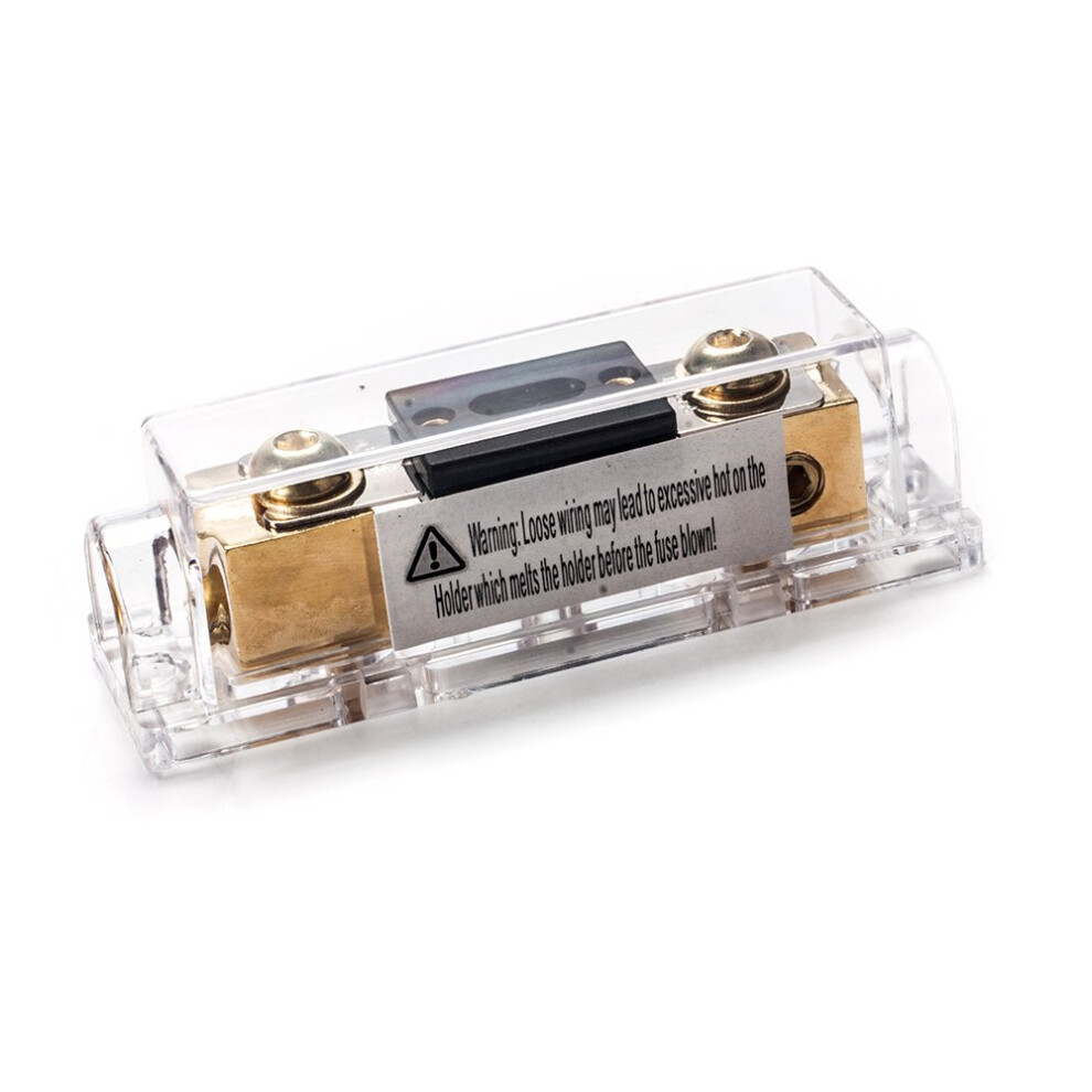 100A Inline Anl Fuse Holder Fits For 0 2 4 Gauge Wire Including 2 Pcs 100A Anl Fuse 1Pc Hex Key Wrench 87002218