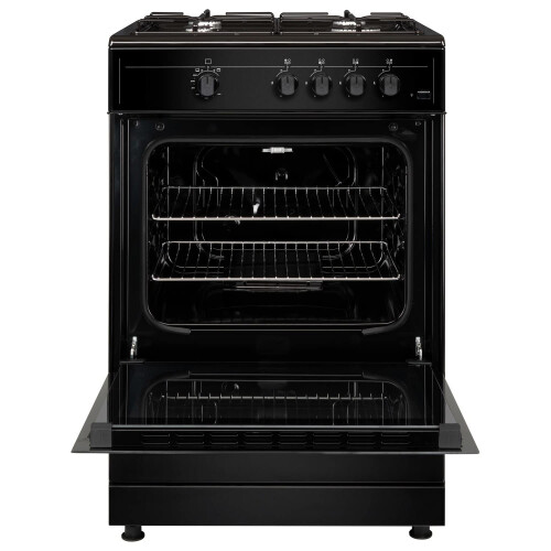 electriQ 60cm Gas Cooker - Black 1