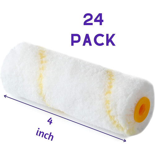 Capas para rolo de pintura de 4 polegadas, 24 peças, alta qualidade 1