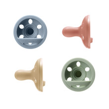 Tommee Tippee Breast-Like Dummy, 6-18m, 4-Pack, Lightweight, One-Piece Silicone Design, Symmetrical Teat