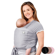Baby Sling Wrap with Large Front Pocket - Naturally Soft Baby Wrap Carrier - Cotton Baby Sling Carrier from Birth - Newborn to Toddler Carrier - The