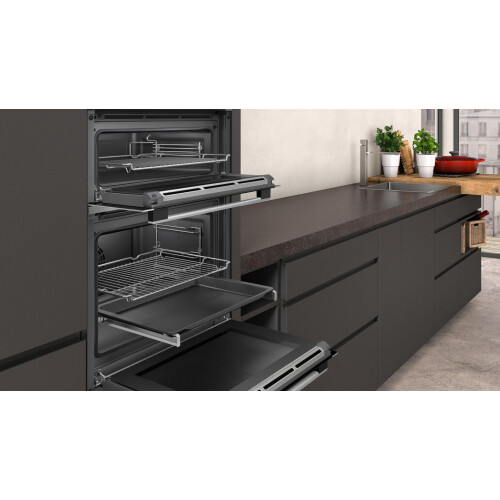 Neff NEFF N50 U2ACM7HH0B Double Oven with Pyrolytic Self 2