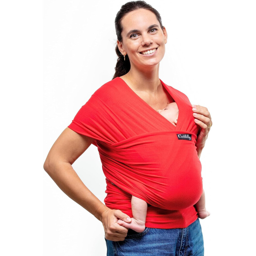 Baby Sling Carrier For Newborns - Infant Baby Wrap Carrier Newborn To Toddler Up To 36 Lbs - Lightweight & Hands Free Baby Sling Carrier (R Cuddlebug