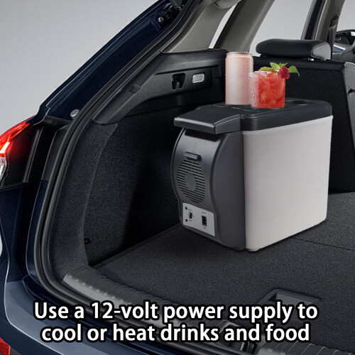 Spizummp 6L Car Fridge Freezer, Compressor Cooler And 1