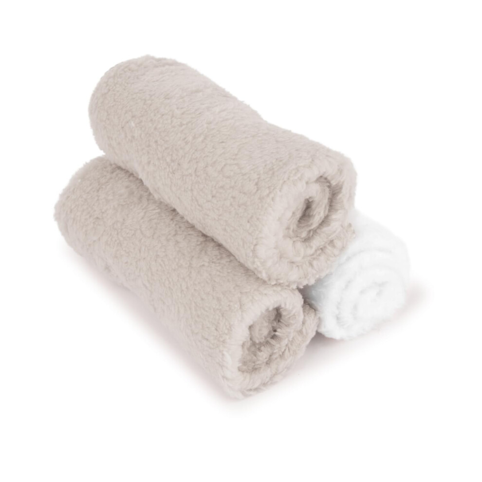 3 Microfibre Baby Cloths, 28 X 28Cm Reusable, Washable, Dry, Unscented Cloths Multipack And Ideal For Hands & Faces (Grey) Blue/White/Grey D.a.y. Republic