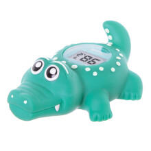 Dreambaby Room and Bath Baby Thermometer Safety Toy - Reliable Temperature Readings - Croc - Model F322