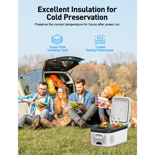 12V Car Fridge 18L, Camping Mini Fridge Freezer 2