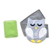 Baby Colic, Gas and Upset Stomach Relief – Belly Hugger – A Soothing Warmth Combined with Gentle Compression (Grey-White)