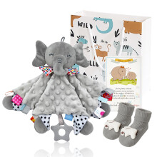 UNMOT Baby Gifts Set, Unisex New Born Gift Sets with Baby Comforters Blankets and Unique Socks for New Girl Boy or Mommy to be