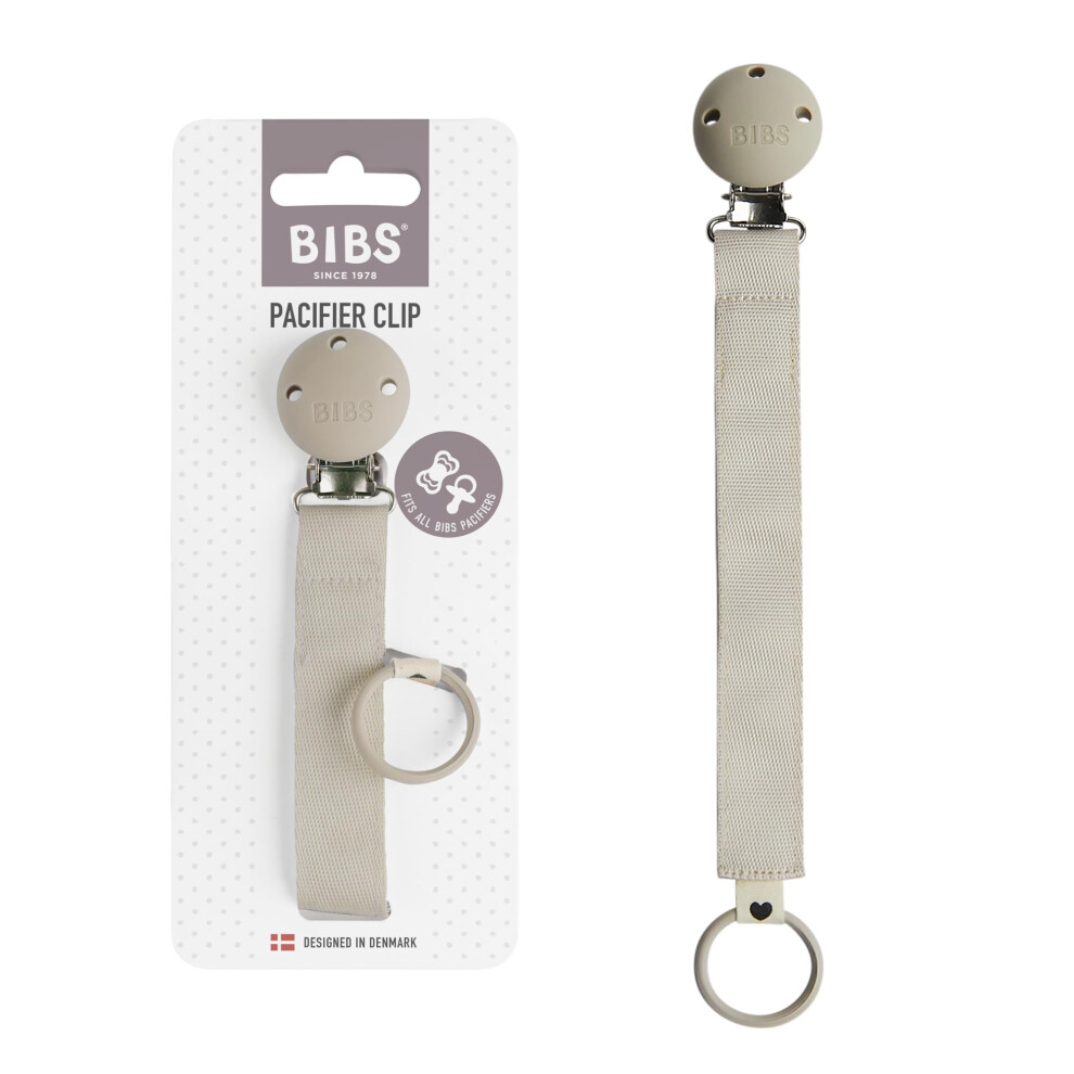 Bibs Pacifier Clip Ribbon - Secure Your Baby's Pacifier With Durable Polyester Webbing And Nickel-Free Metal Clip - Compatible With All Pacifier