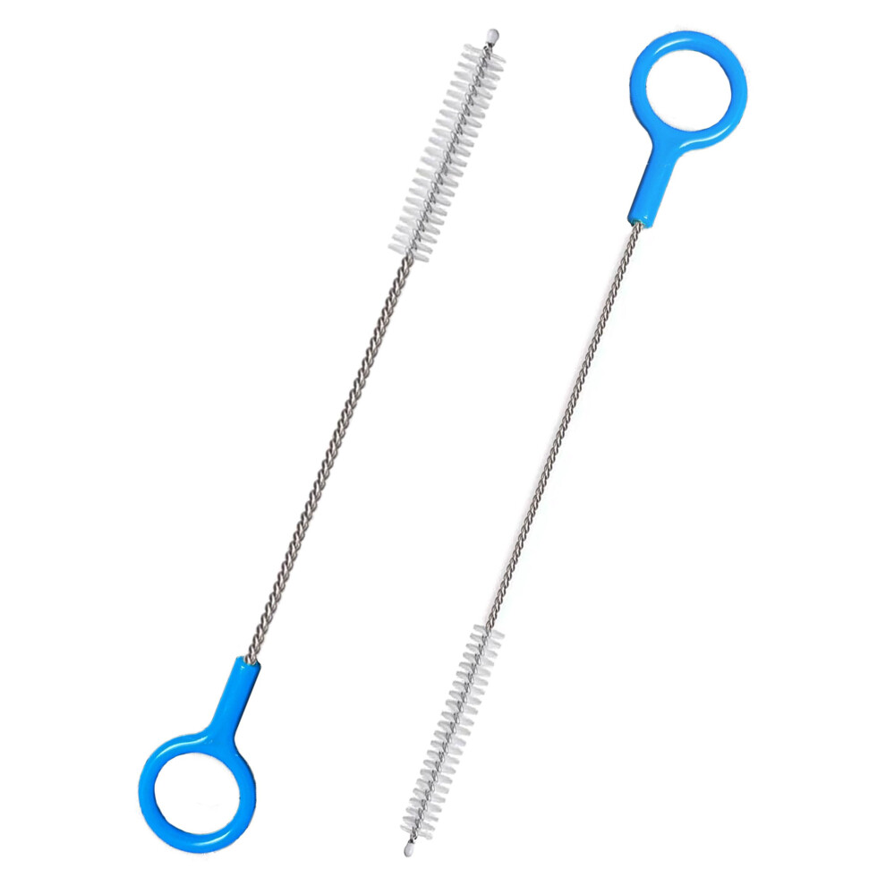 Heavy-Duty Straw Cleaner Brush, 2 Pcs Flexible Straw Brush Set,Reusable Straws Cleaning Brush With Stainless Steel And Nylon Bristles For Baby Bottle Cidyaust
