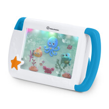 Baby Einstein On-The-Go Sea Dreams Soother, Portable Baby White Noise Machine with Calming Music & Lights, Baby Aquarium Toy with Stroller Clip & Kic